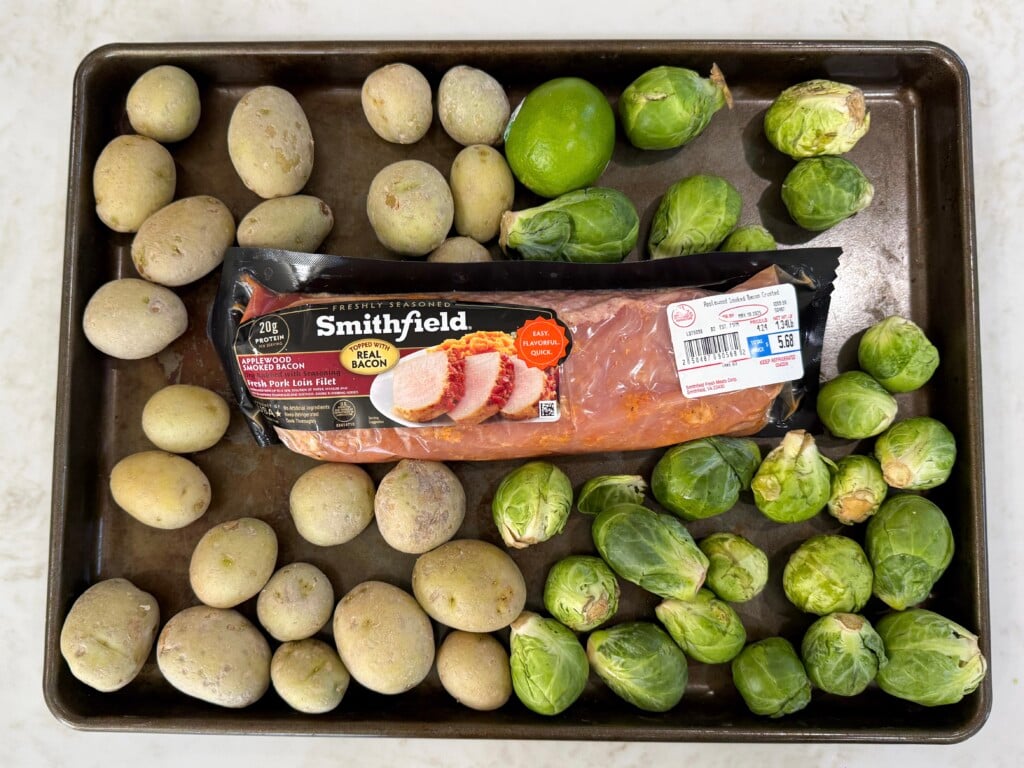 sheet pan pork tenderloin ingredients