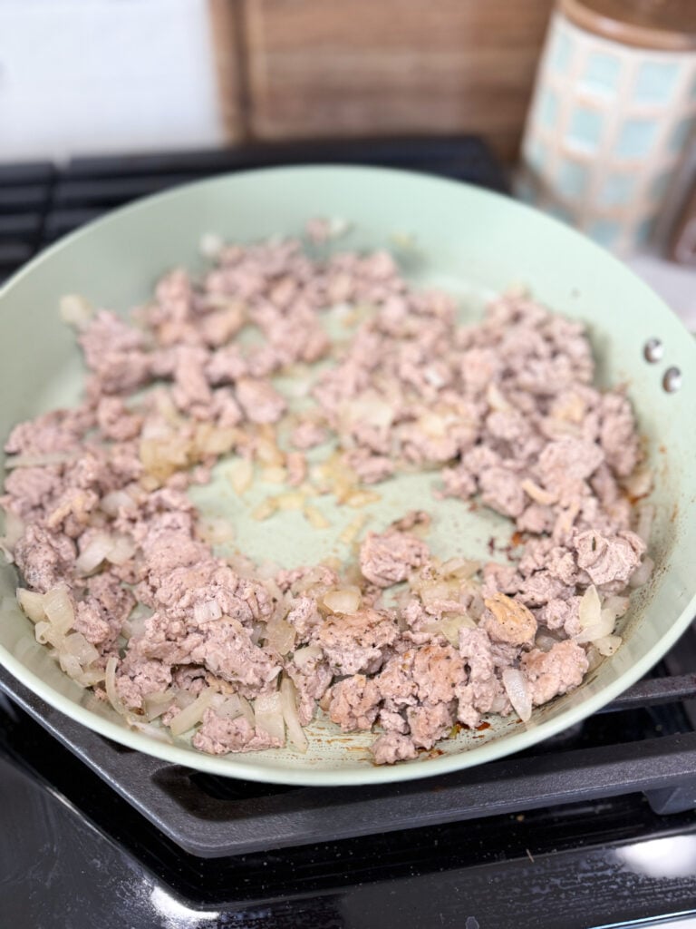 ground turkey for zucchini boats