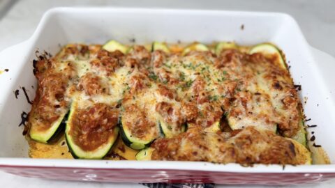 baked turkey zucchini boats