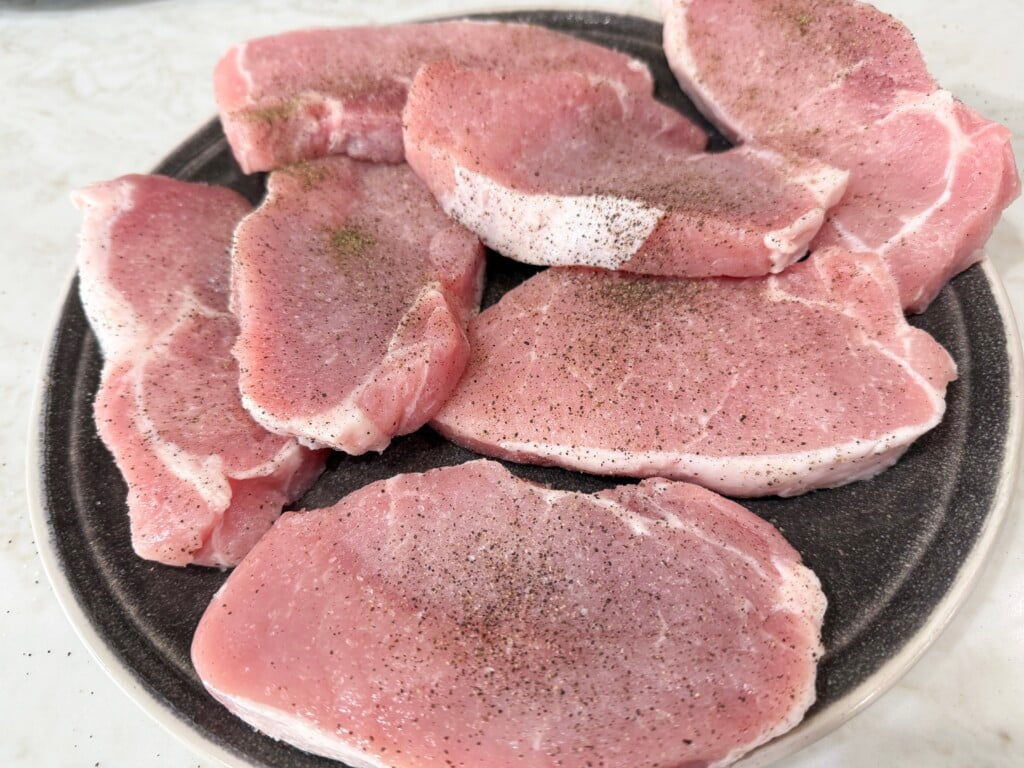 seasoned pork chops