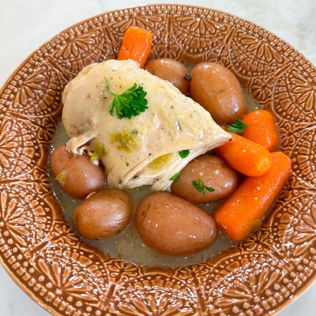 Green Chili Ranch Chicken with Potatoes & Carrots (Slow Cooker) - Julia ...