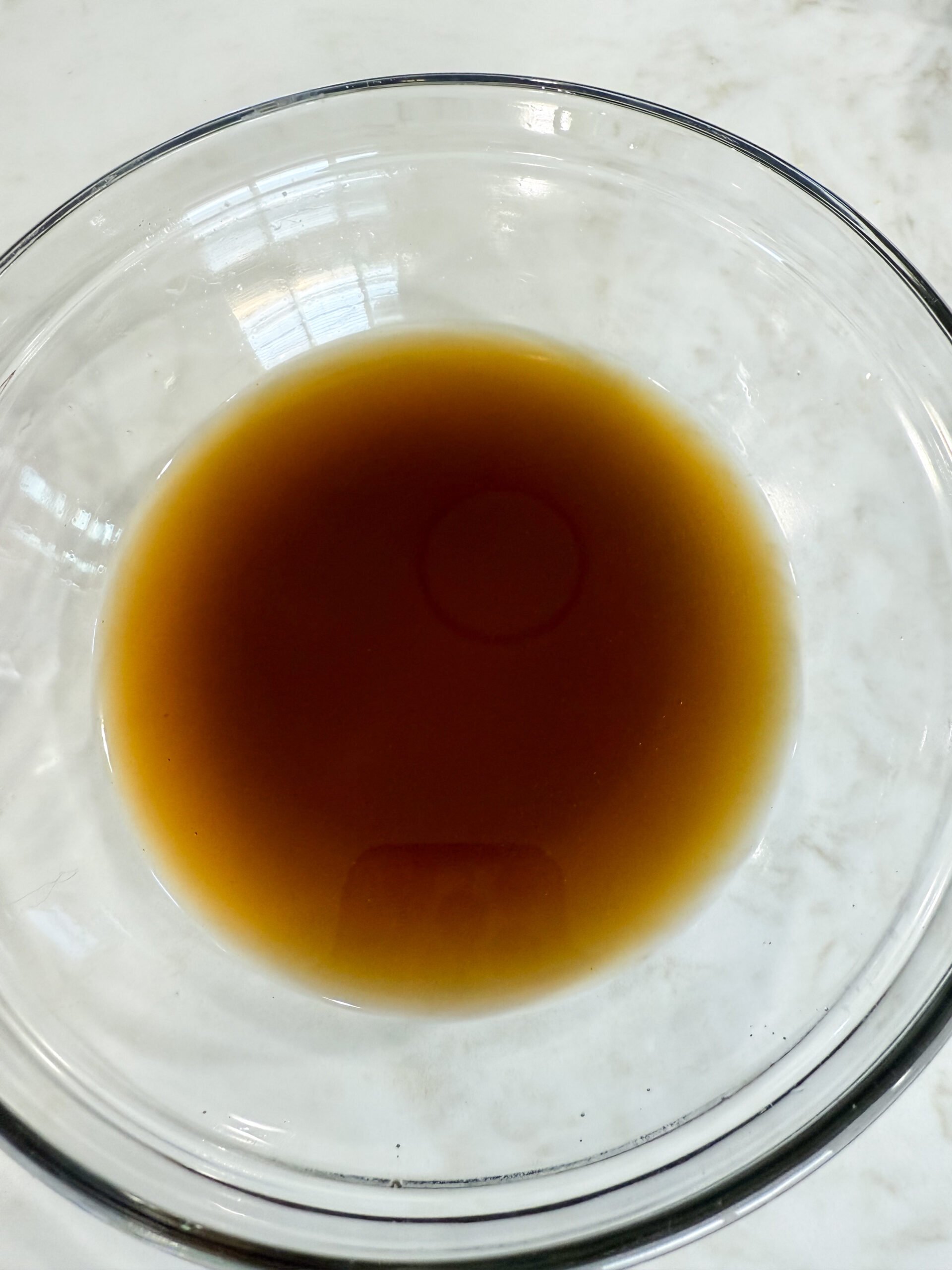 honey garlic chicken sauce mixed in a bowl