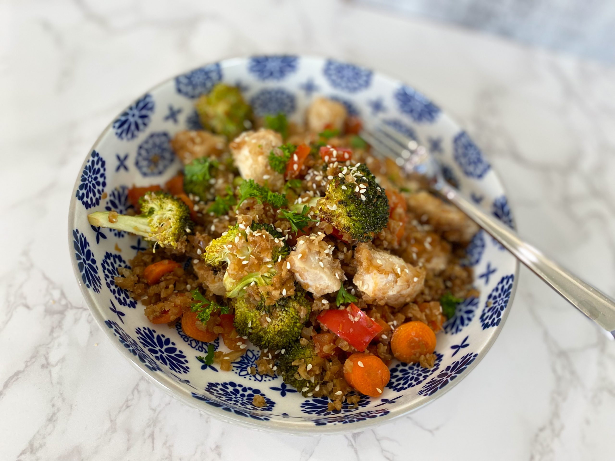 Honey Sesame Chicken and Vegetables Julia Pacheco