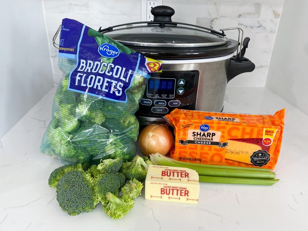slow cooker broccoli cheese soup