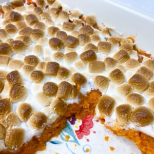 sweet potato casserole with marshmallows