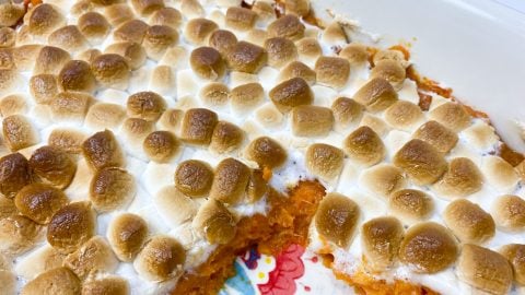 sweet potato casserole with marshmallows