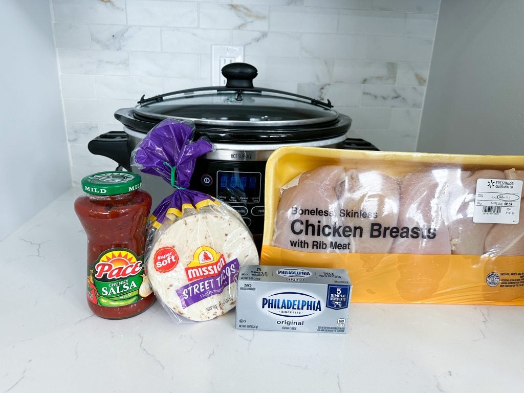 creamy chicken tacos
