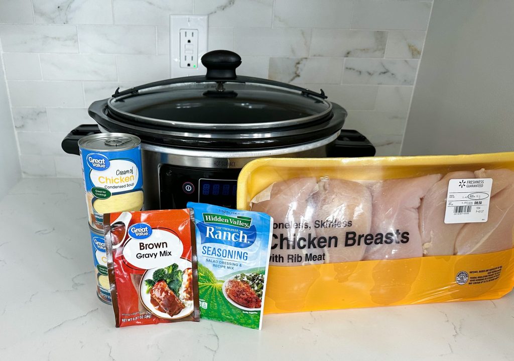 slow cooker chicken and gravy