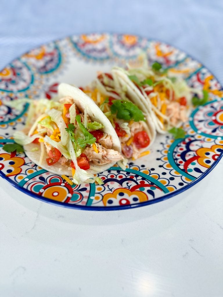 creamy chicken tacos