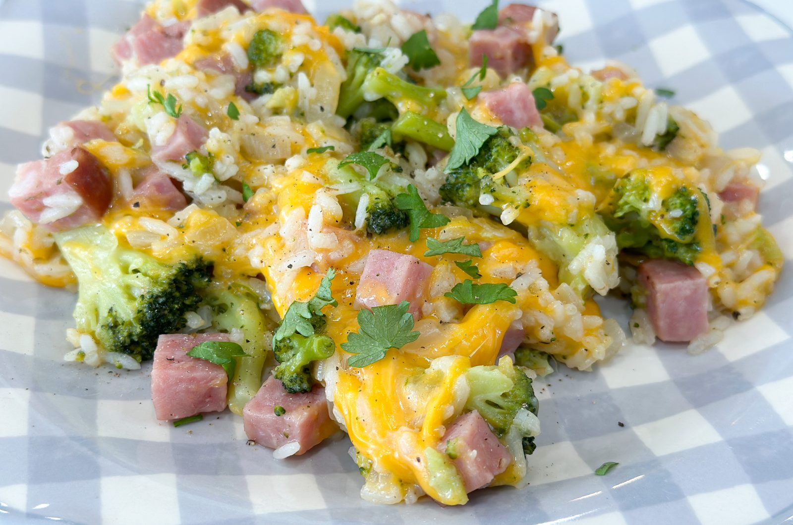 Ham Rice Broccoli Casserole Skillet Julia Pacheco