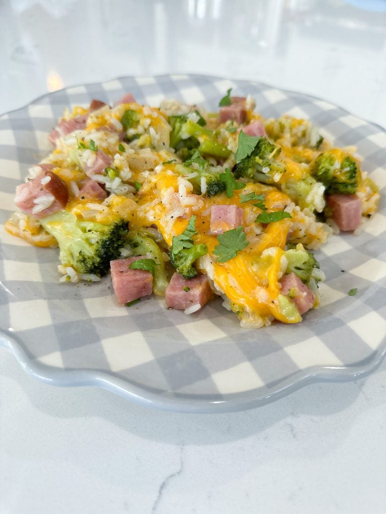 Ham rice broccoli casserole