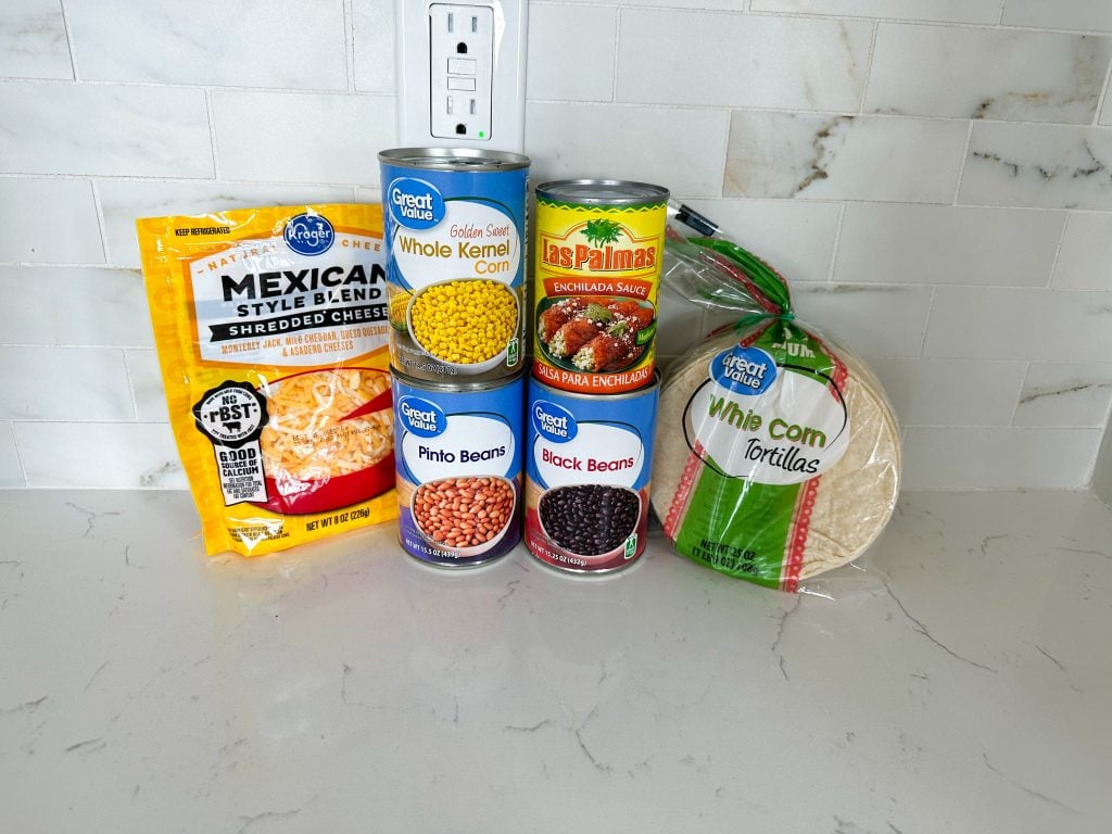 black bean enchilada casserole