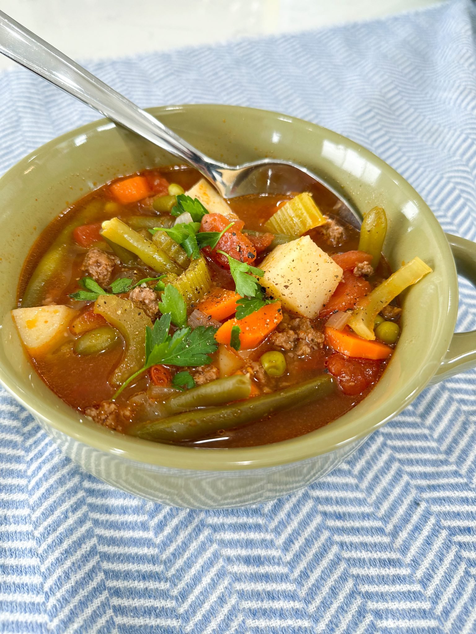 Ground Beef And Vegetable Soup