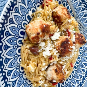 greek meatballs with orzo