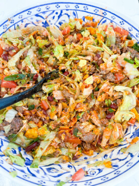 Taco Salad with Catalina Dressing and Doritos - Julia Pacheco