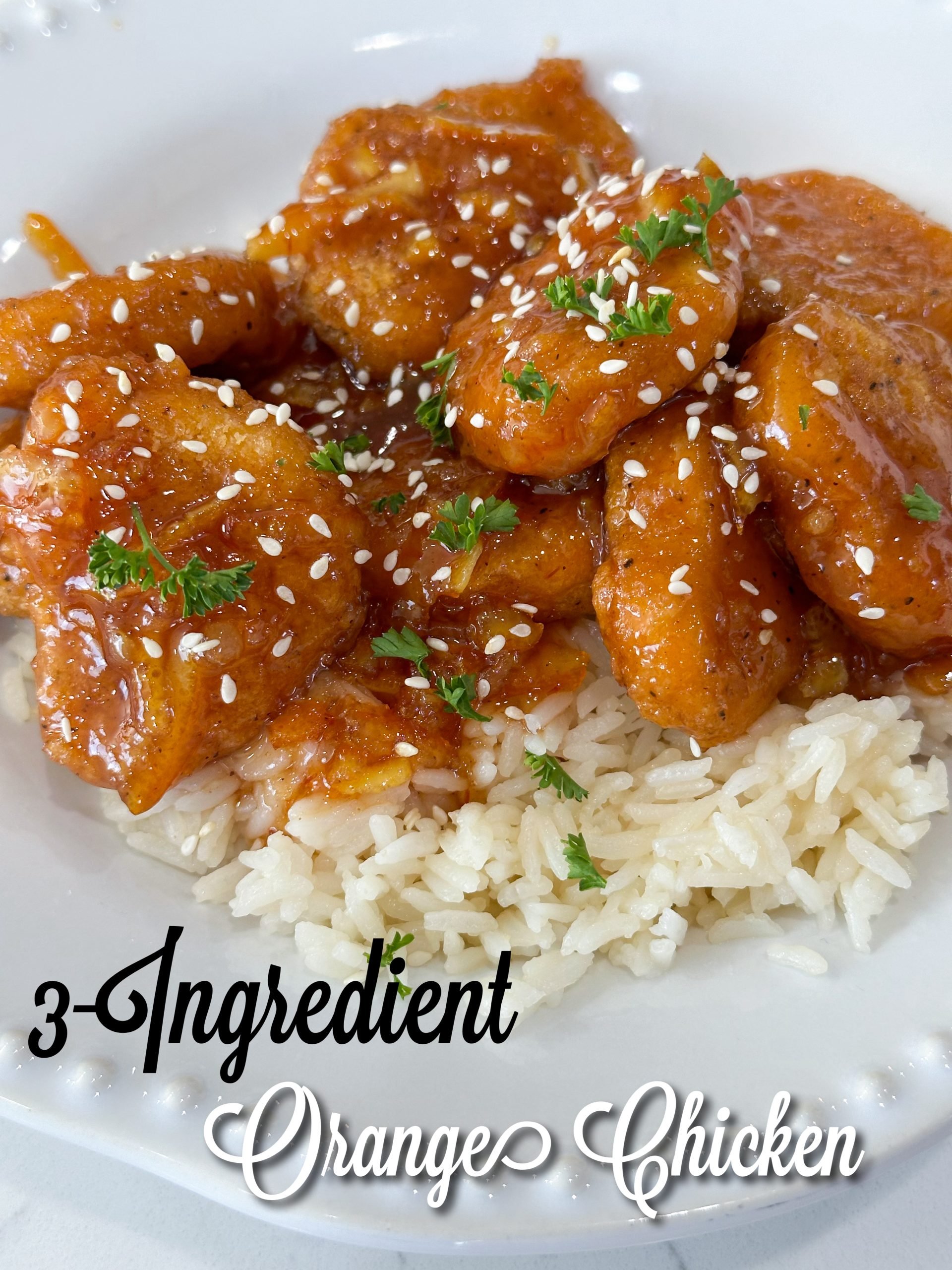 3-ingredient orange chicken