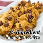 3 ingredient pumpkin cookies