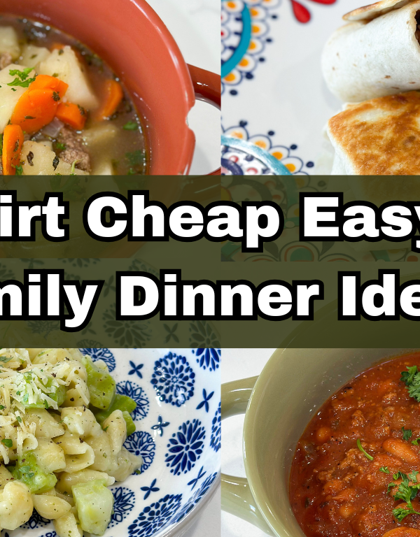 Dirt cheap family dinner recieps