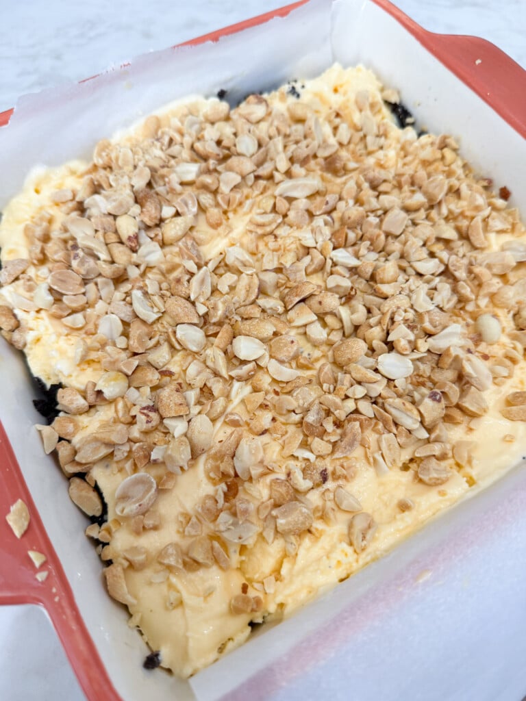 peaanut layer for ice cream cake