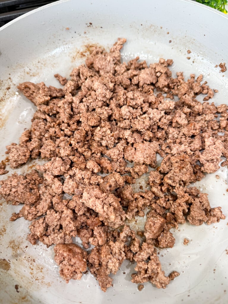 brown ground beef