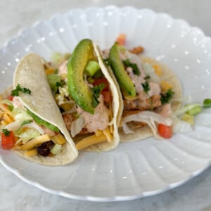 chicken taco wrap with creamy salsa ranch