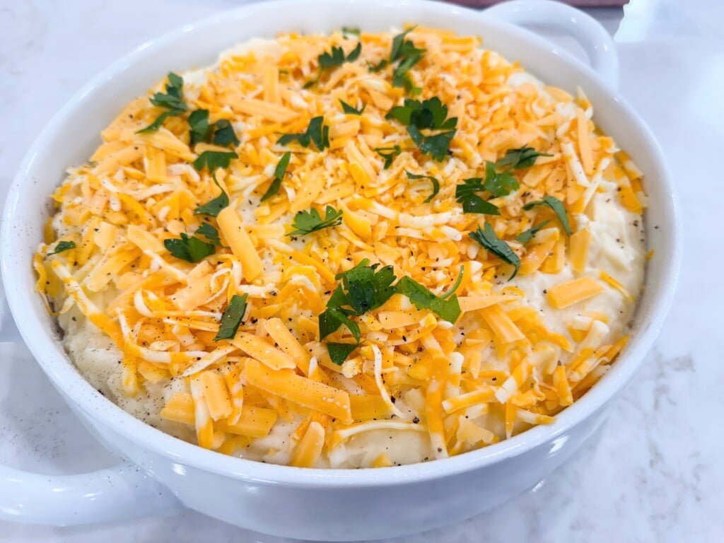 top with even more cheese