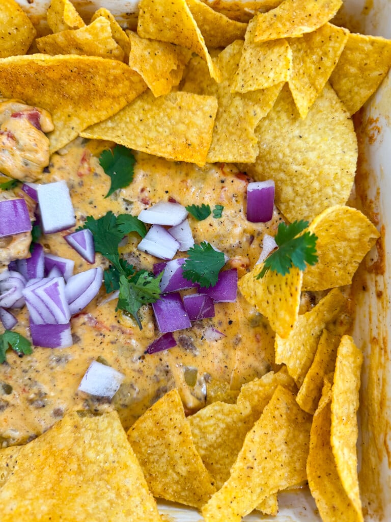 baked loaded queso