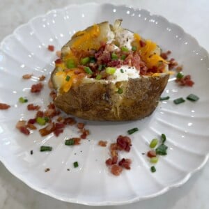 easy slow cooker baked potatoes