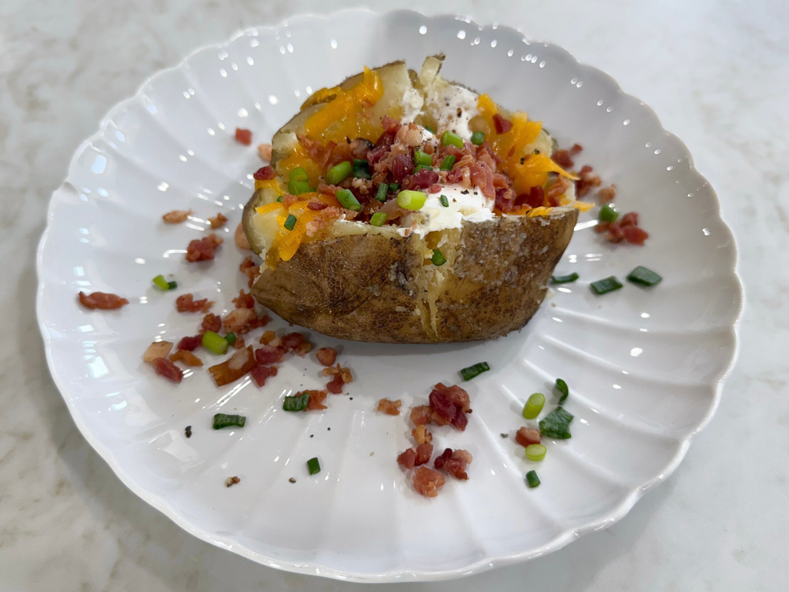 easy slow cooker baked potatoes