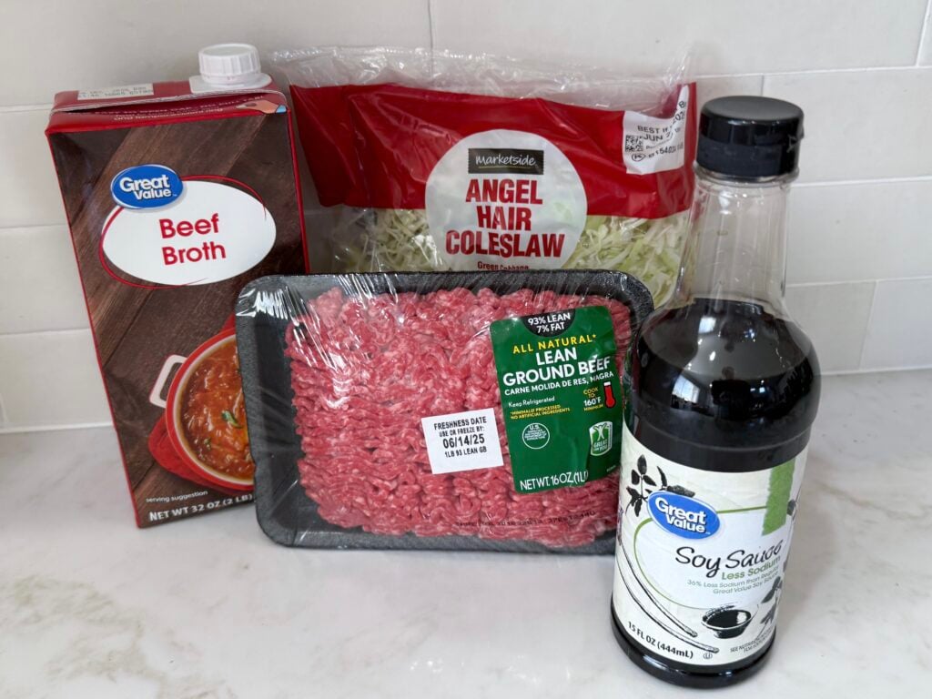 Egg roll in a bowl ingredients