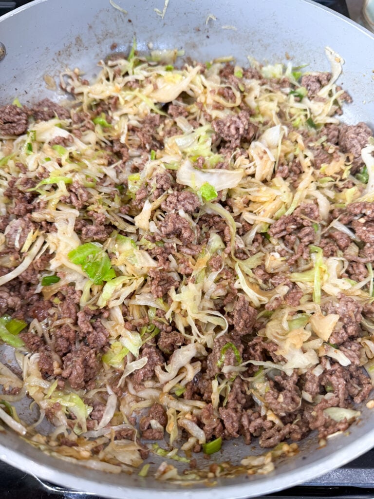 finished Egg roll in a bowl