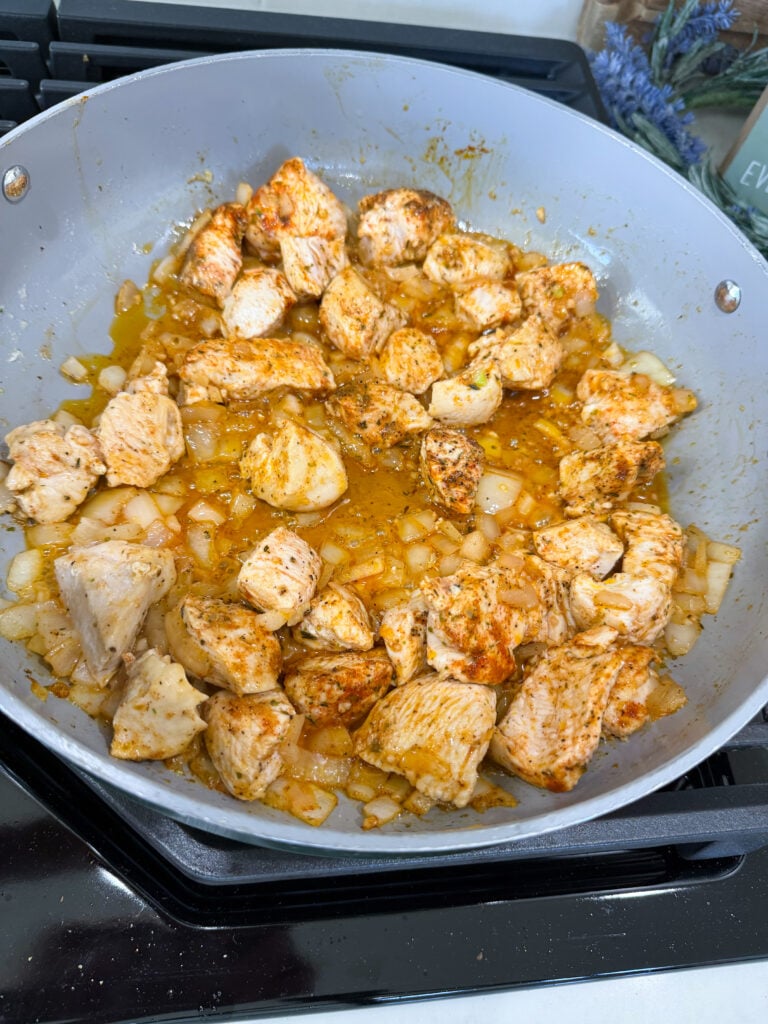 chicken and onions for simple dinner