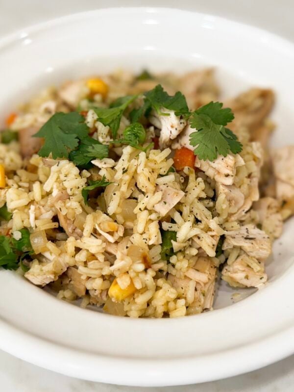 tiktick Chicken veggies and rice