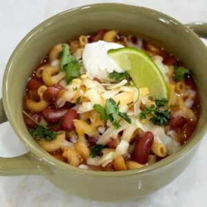 The Best Meatless Chili Mac