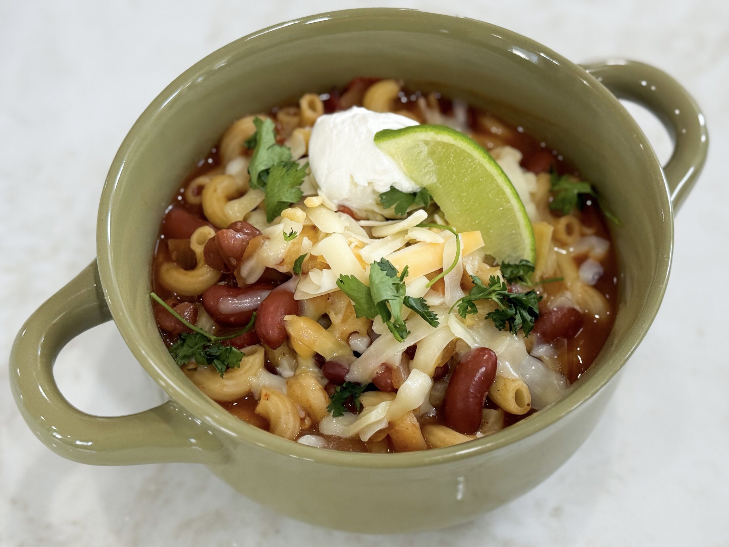 The Best Meatless Chili Mac