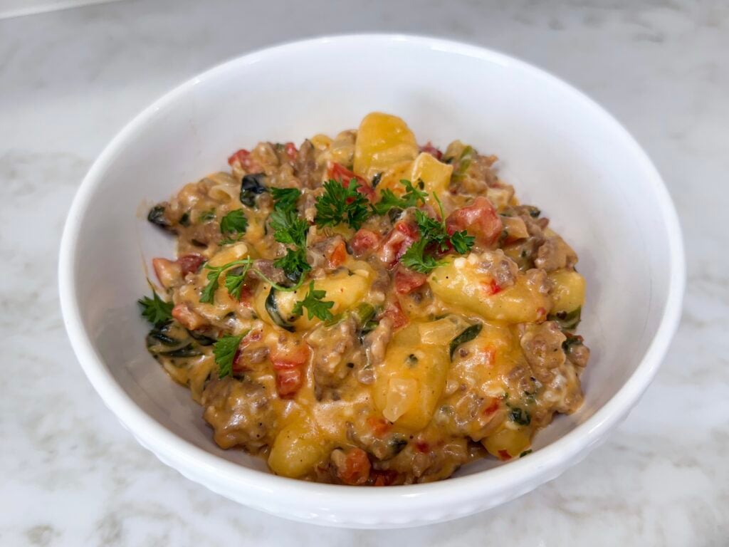 The best Sausage and Tomato Gnocchi