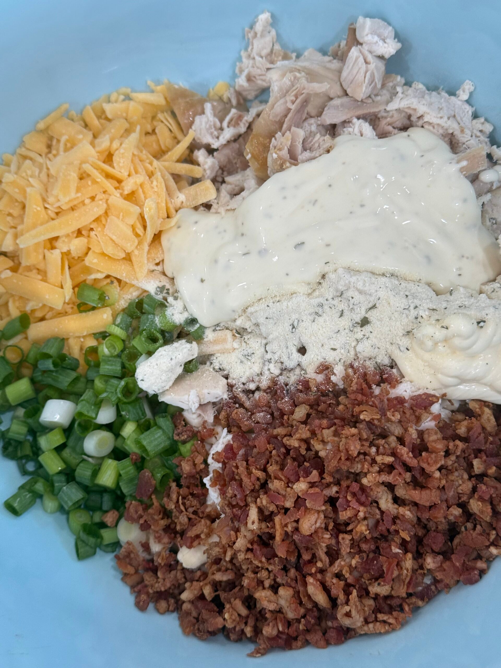 chicken bacon ranch ingredients in mixing bowl.jpg