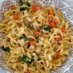 creamy chicken and egg noodles
