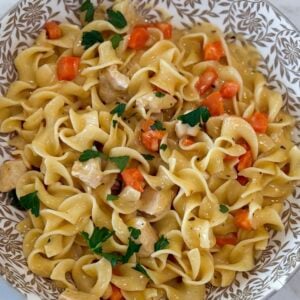 creamy chicken and egg noodles